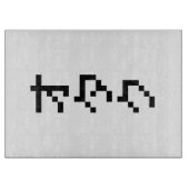 OTAKU 8-bits pixels Japanse Katakana Verticaal Snijplank (Voorkant)
