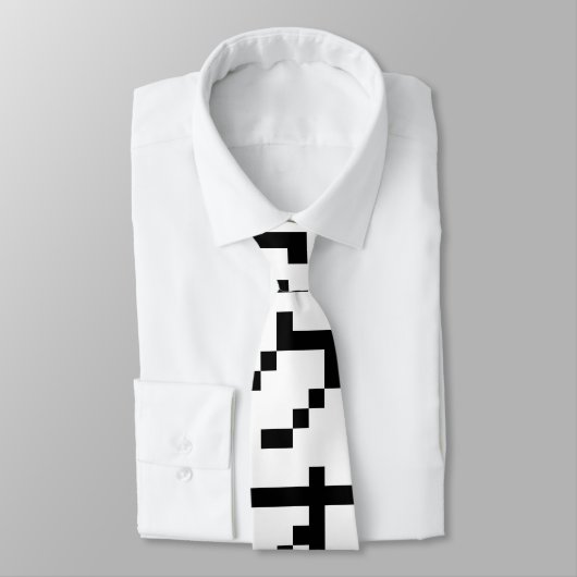 OTAKU 8-bits pixels Japanse Katakana Verticaal Stropdas (Gebonden)