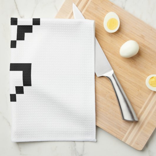 OTAKU 8-bits pixels Japanse Katakana Verticaal Theedoek (Quarter Fold)