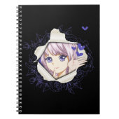 Otaku Anime Girl Kawaii Hearts Love Cute Manga Notitieboek (Voorkant)