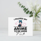 Otaku Anime Meisje Manga Cosplay Ramen Japans Cade Briefkaart (Staand voorkant)