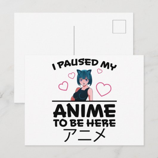 Otaku Anime Meisje Manga Cosplay Ramen Japans Cade Briefkaart (Voorkant / Achterkant)