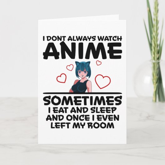 Otaku Anime Meisje Manga Cosplay Ramen Japans Cade Kaart (Voorkant)