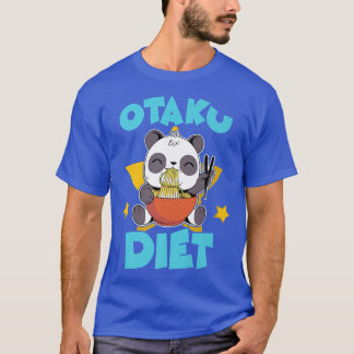 Otaku Diet Funny Cute Kawaii Panda Bear Anime Rame T-shirt