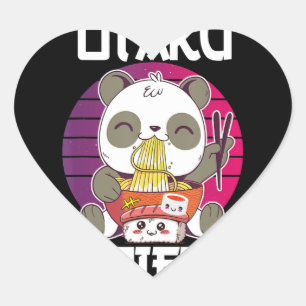 Otaku Diet Oanda Ramen Sushi Manga CosplayOotaku Hart Sticker