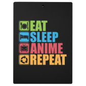 Otaku - Eten, Slapen, Anime, Herhalen - Manga, Gra Klembord (Achterkant)