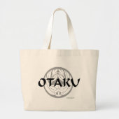 Otaku Flower Crest 2 Grote Tote Bag (Voorkant)
