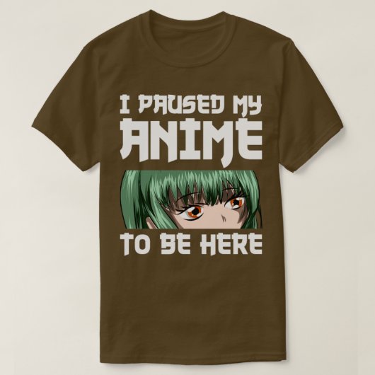 Otaku Funny Quote Anime T-shirt (Design voorkant)