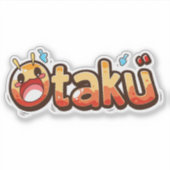 Otaku Funny Text Sticker (Voorkant)