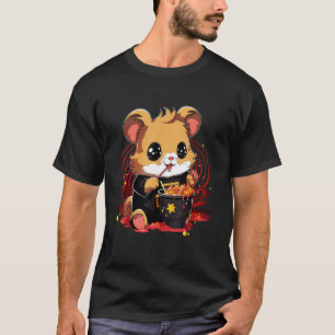 Otaku Hamster Eet Japans Eten Ramen Noodles 4 T-shirt