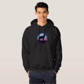 Otaku Huskie Hond Retro 18 Hoodie (Voorkant volledig)