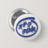 Otaku in ronde button 5,7 cm (Voorkant /achterkant)