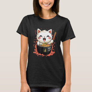 Otaku kat eet Japanse Ramen Noedels 1 T-shirt