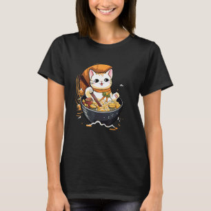 Otaku kat eet Japanse Ramen Noedels 6 T-shirt