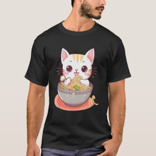 Otaku Kat Eet Japanse Ramen Noedels 8 T-shirt