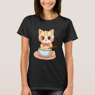 Otaku Kat Eet Japanse Ramen Noedels 9 T-shirt