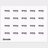 Otaku & Katakana Ronde Sticker (Vel)