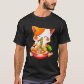 Otaku Lifestyle Threads Co Ramen Cat Anime Kawaii  T-shirt (Voorkant)