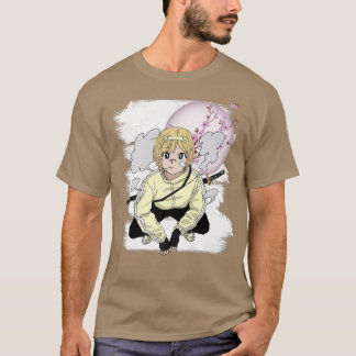 Otaku Manga Anime Girl Japanse Cherry Blossom Sak T-shirt