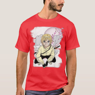 Otaku Manga Anime Girl Japanse Cherry Blossom Sak T-shirt