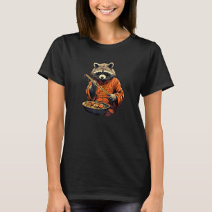 Otaku Raccoon Eet Japans Eten Ramen Noodles 14 T-shirt