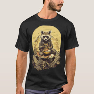 Otaku Raccoon Eet Japans Eten Ramen Noodles 1 T-shirt
