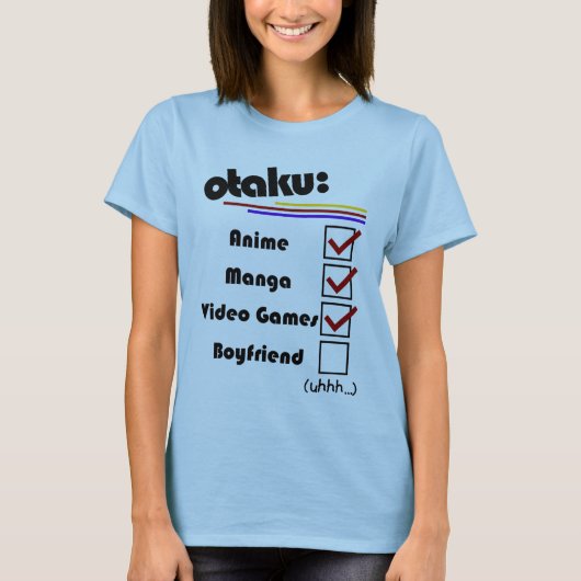 Otaku (versie vrouw - beschikbaar voor mannen) t-shirt (Voorkant)