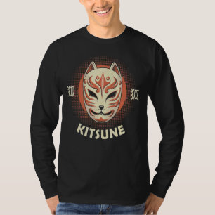 Otaku's Kitsune Masker Japanse Fox Traditional Jap T-shirt