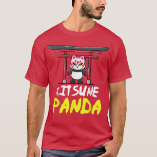 Otaku's panda die een keukenmasker van de traditio t-shirt