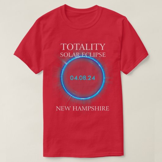 Otal Solar Eclipse 2024 New Hampshire Astronomy Lo T-shirt (Design voorkant)