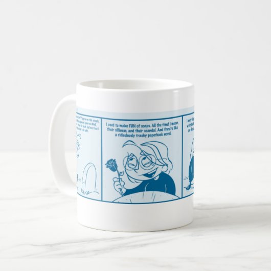 Otalia-strip - Zo lang, afscheidsmok Koffiemok (Voorkant links)