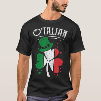 Otalian Funny Italiaans Iers Relatie St Day T-shirt