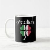 O'Talian Italiaans Iers St Patrick's Day Shamrock  Koffiemok (Links)