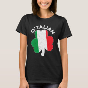 O'talian Italy St Patrick's Day Italia Flag Sham T-shirt