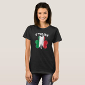 O'talian Italy St patrick's day Italia Shamrock T-shirt (Voorkant volledig)