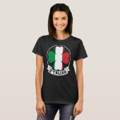O'Talian Saint Patrick met Ierse & Italiaanse vlag T-shirt (Voorkant volledig)