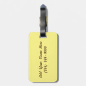 Otange Seahorse Custom Bagagelabel (Achterkant verticaal)