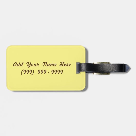 Otange Seahorse Custom Bagagelabel (Achterkant horizontaal)