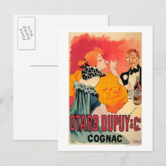 Otard-Dupuy & CO. Cognac Promotion Poster Briefkaart (Voorkant / Achterkant)