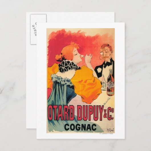 Otard-Dupuy & CO. Cognac Promotion Poster Briefkaart (Voorkant / Achterkant)