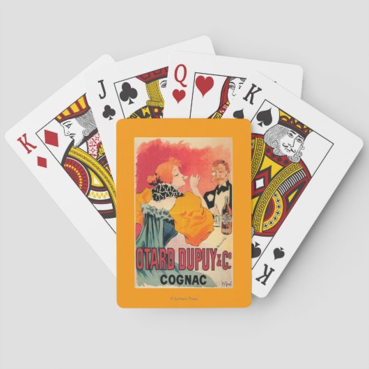 Otard-Dupuy & CO. Cognac Promotion Poster Speelkaarten (Achterkant)