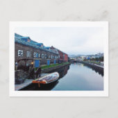 Otaru Canal, Hokkaido, Japan Art Print Briefkaart (Voorkant)