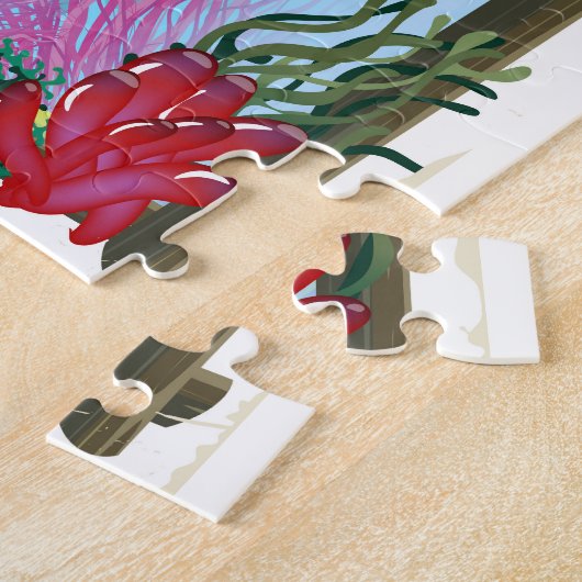 Otaru Japan Pijlinkt reisposter Legpuzzel (Zijkant)