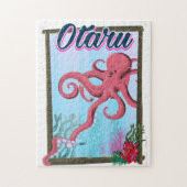 Otaru Japan Pijlinkt reisposter Legpuzzel (Verticaal)