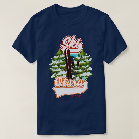 Otaru Japan  ski logo T-shirt (Design voorkant)