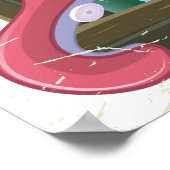 Otaru Japan Squid reisposter Poster (Hoek)