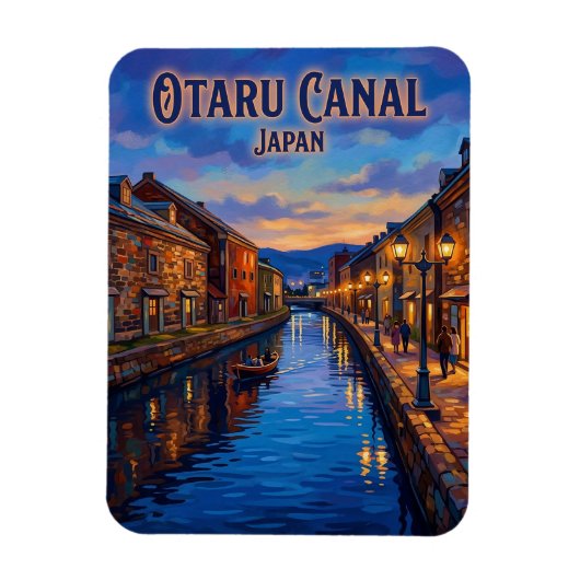 Otaru kanaal Japan Magneet (Verticaal)