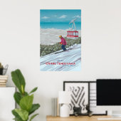 Otaru Tenguyama Japan Skigebied Reisposter Poster (Thuiskantoor)