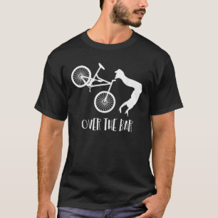 OTB over de bar Funny Mountain Bike Funny Biking T-shirt