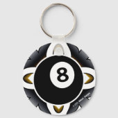 OTC Billiards 8 Ball Deco Sleutelhanger (Voorkant)